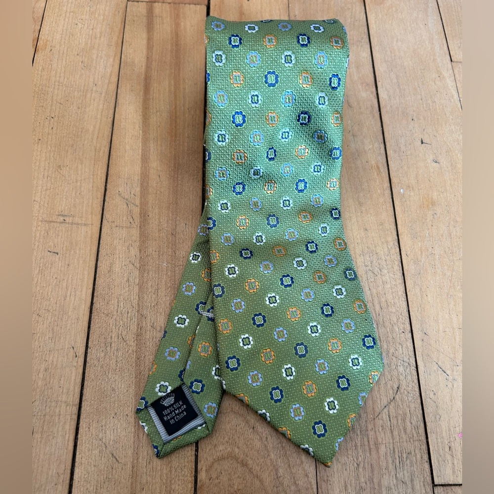 Countess Mara Men's Tie VTG Multicolor Abstract Silk Necktie - Picture 2 of 3
